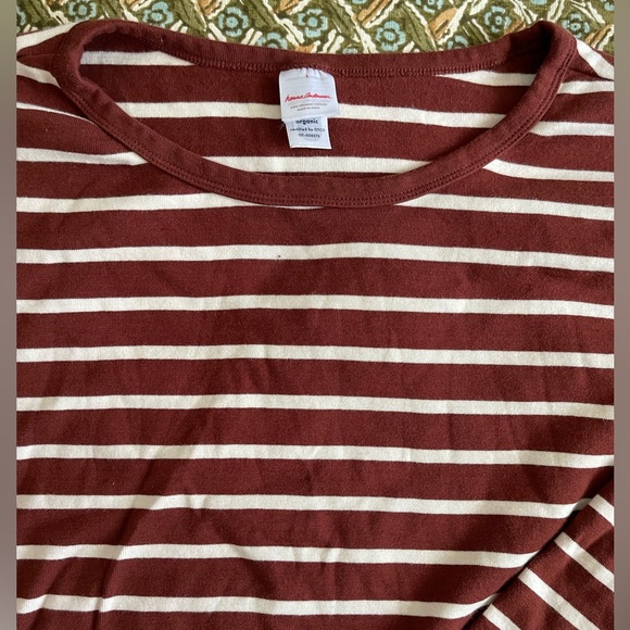 Hanna Anderson Women’s Striped Brown and White Loungewear Set - Picture 6 of 11